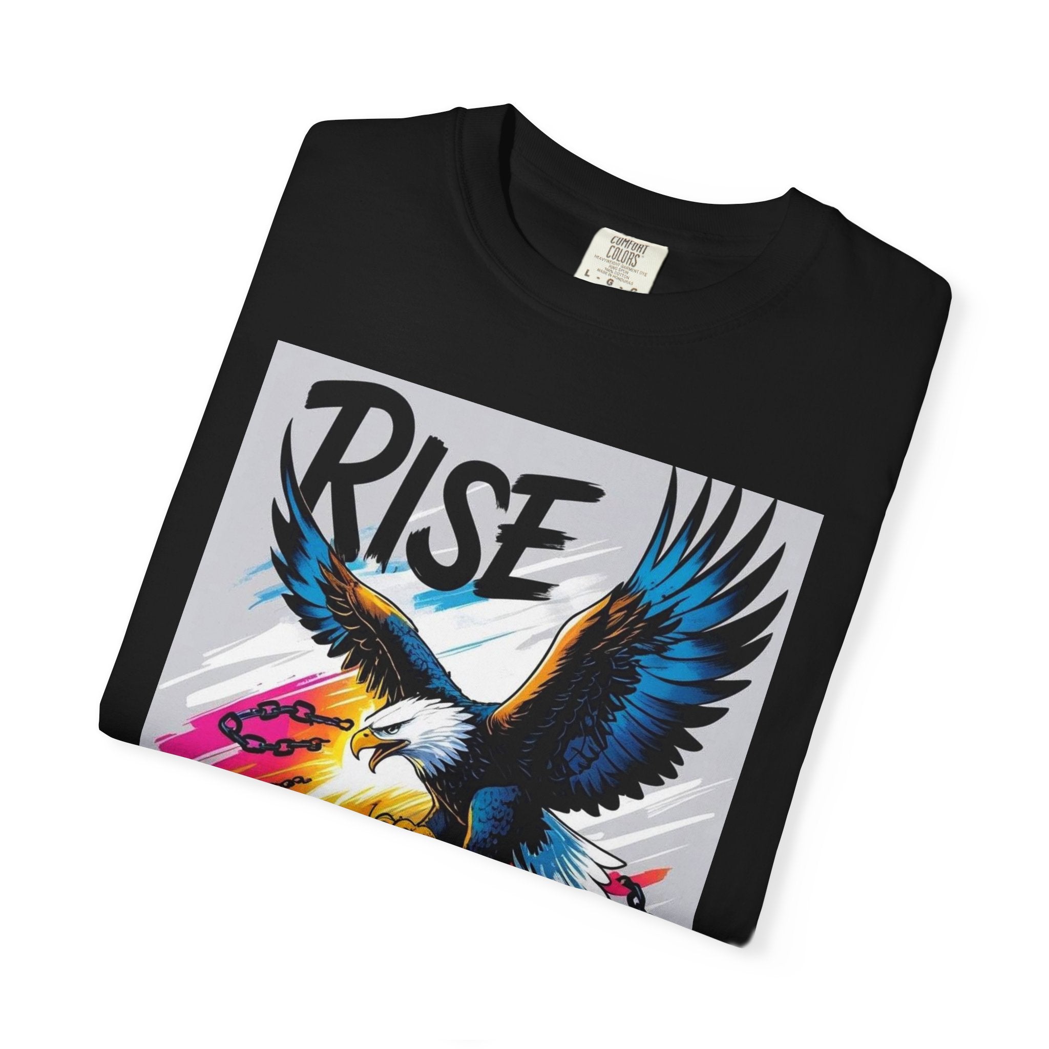 Rise Above Limits T-Shirt — Eagle Graphic Motivational Tee