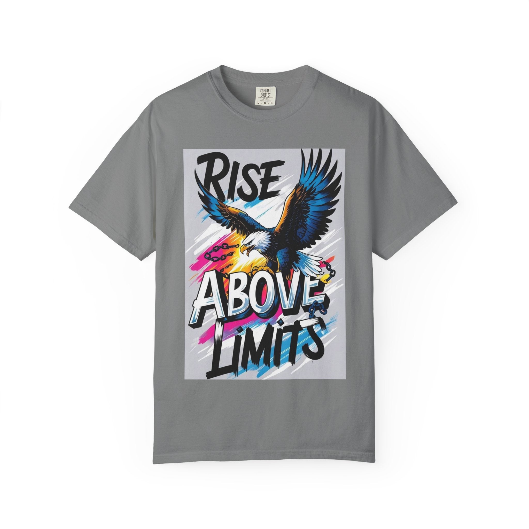 Rise Above Limits T-Shirt — Eagle Graphic Motivational Tee