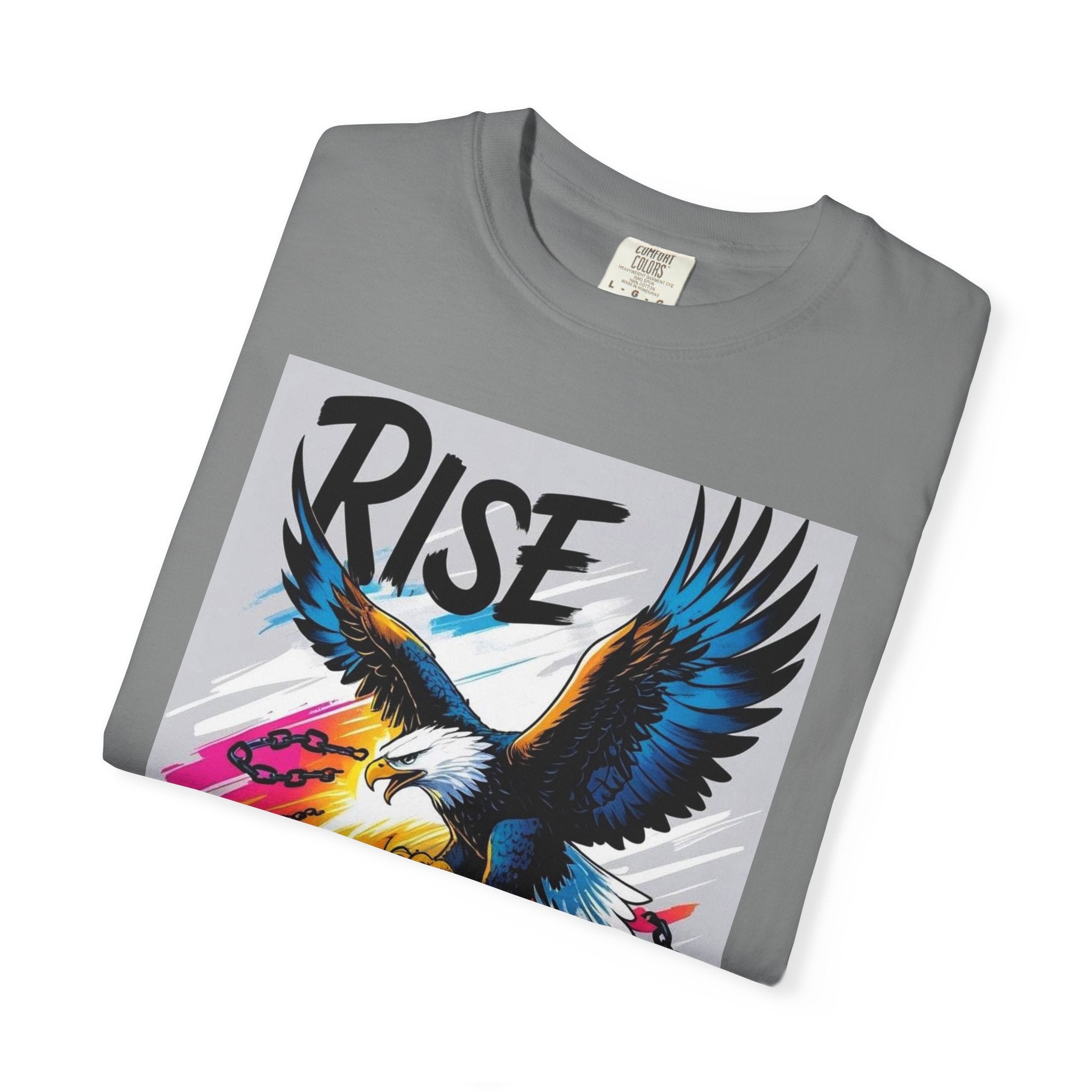 Rise Above Limits T-Shirt — Eagle Graphic Motivational Tee