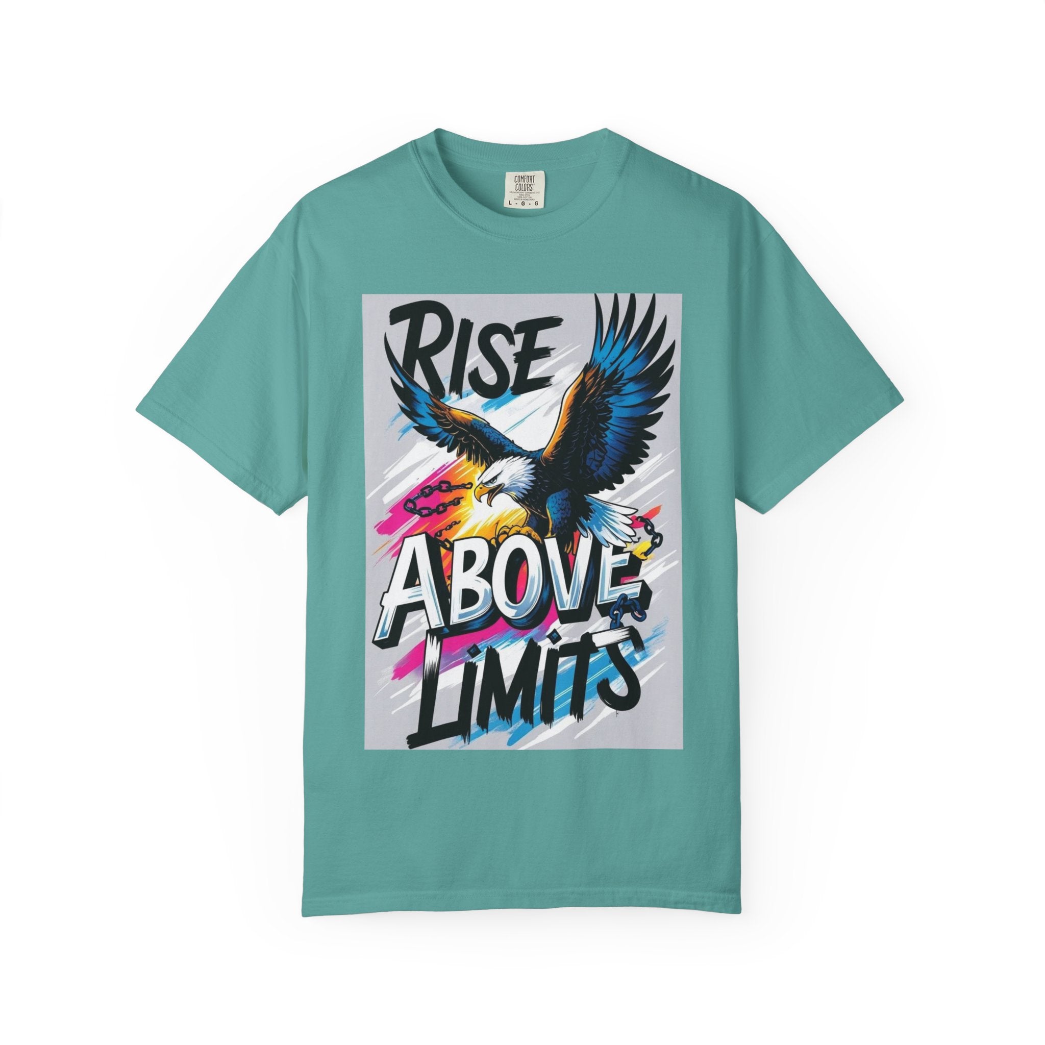 Rise Above Limits T-Shirt — Eagle Graphic Motivational Tee