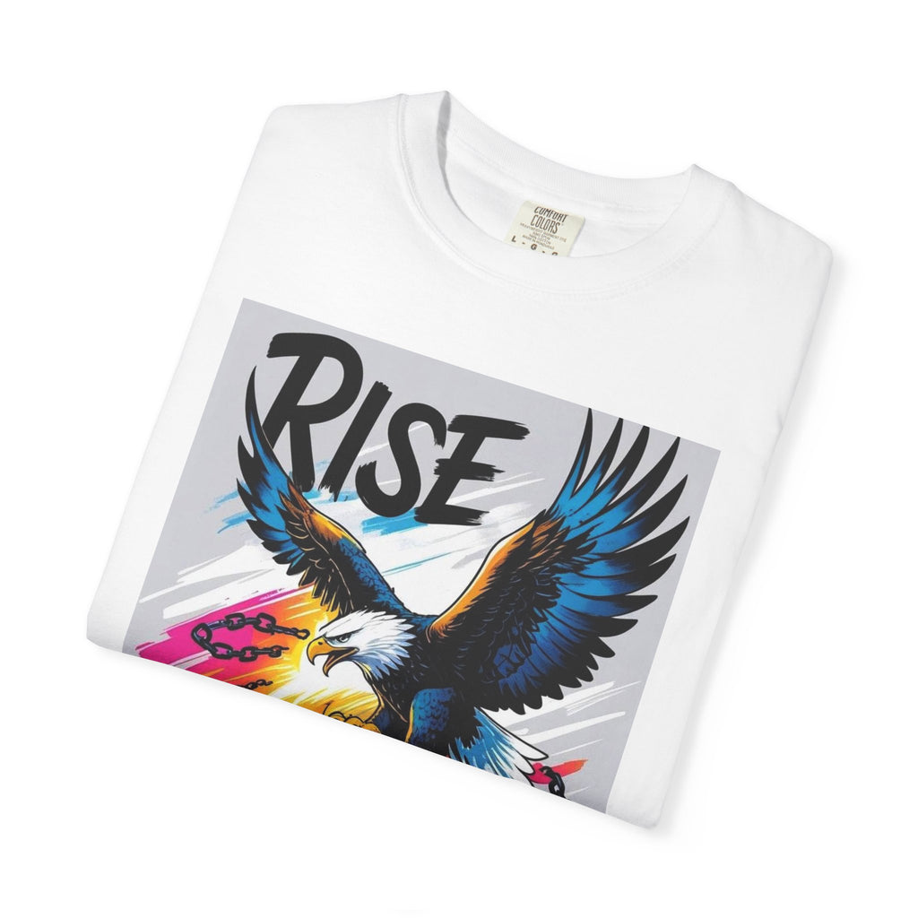 Rise Above Limits T-Shirt — Eagle Graphic Motivational Tee