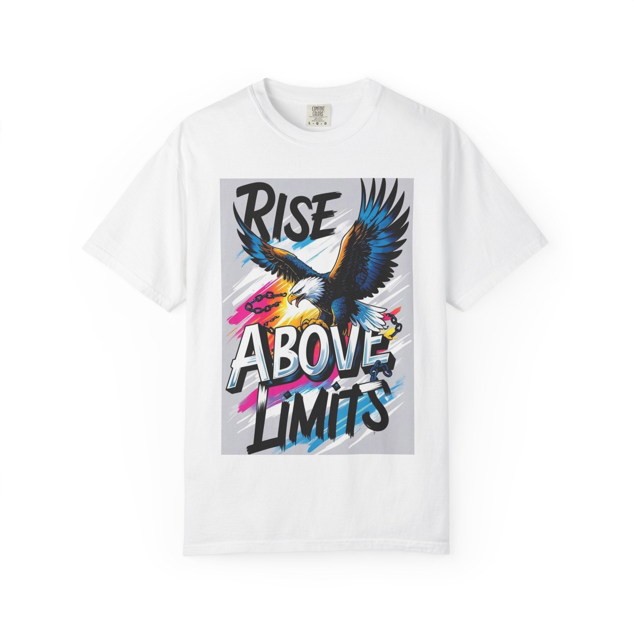 Rise Above Limits T-Shirt — Eagle Graphic Motivational Tee