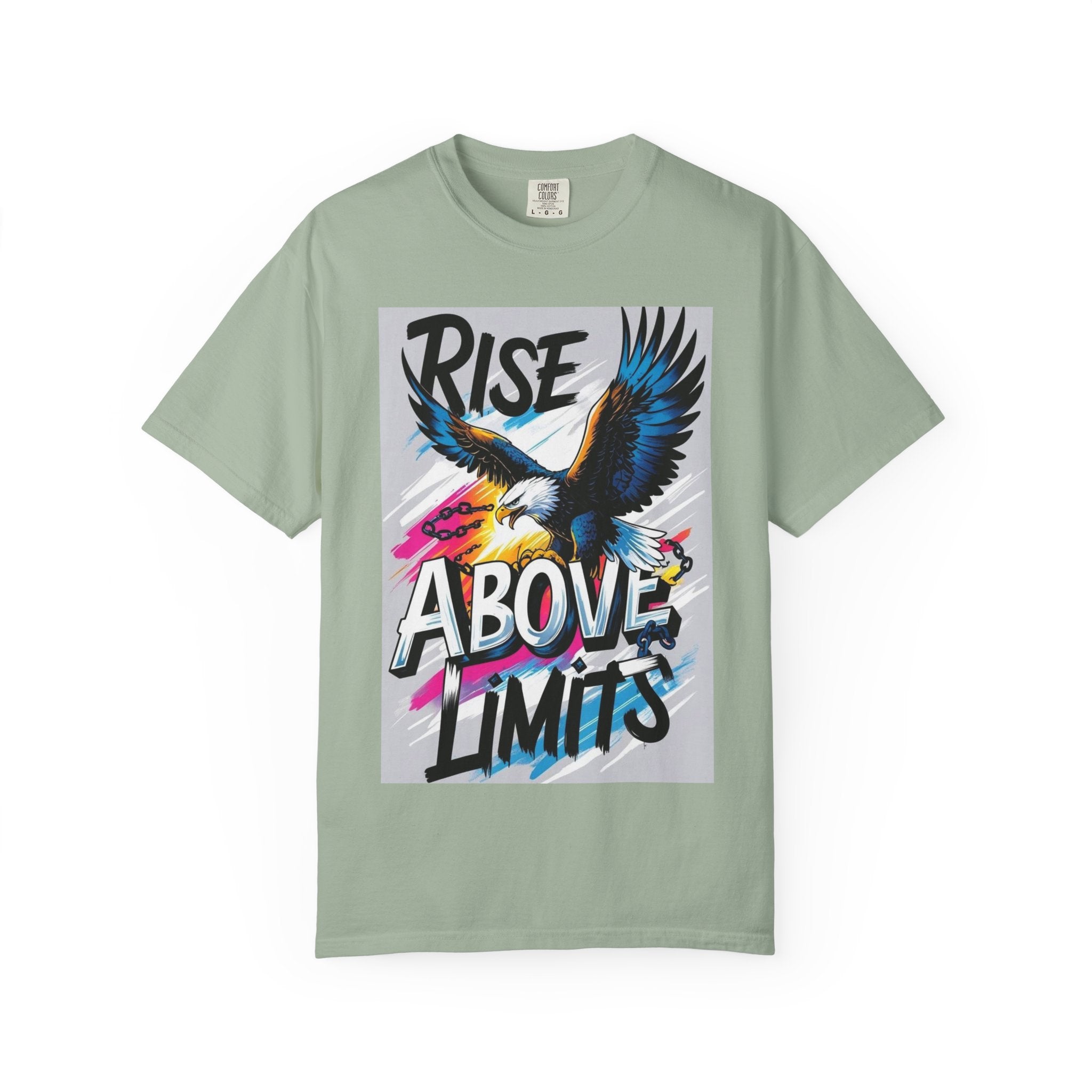 Rise Above Limits T-Shirt — Eagle Graphic Motivational Tee